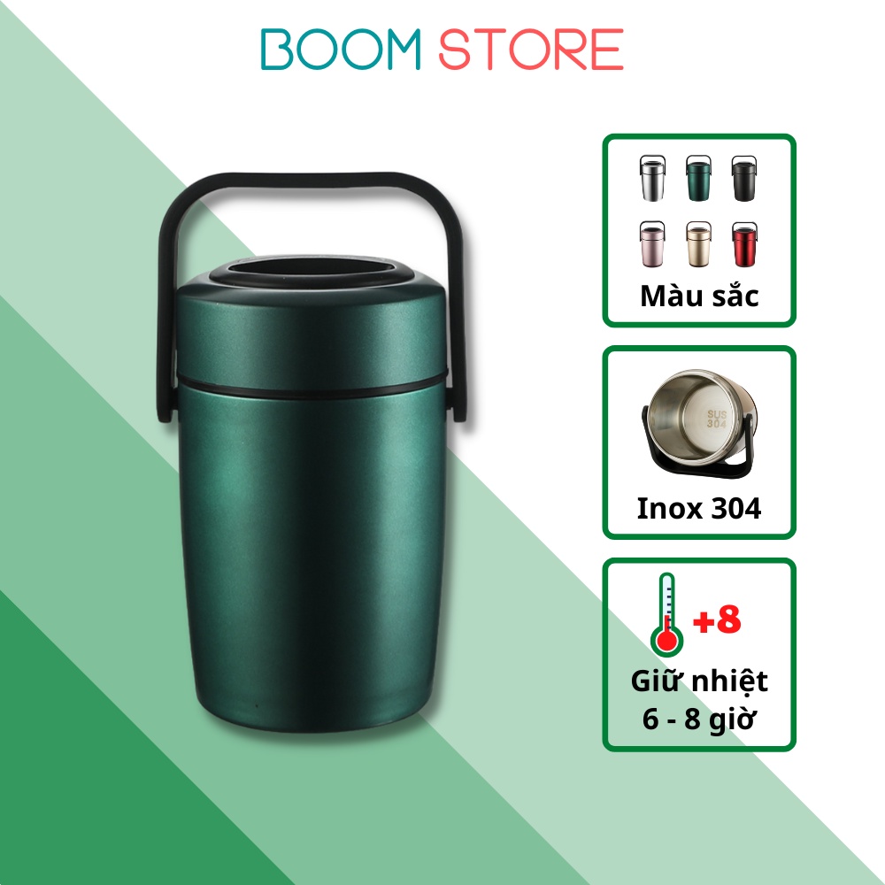 Hộp cơm giữ nhiệt inox 304 3 tầng 3 ngăn cao cấp Boom Store HC05