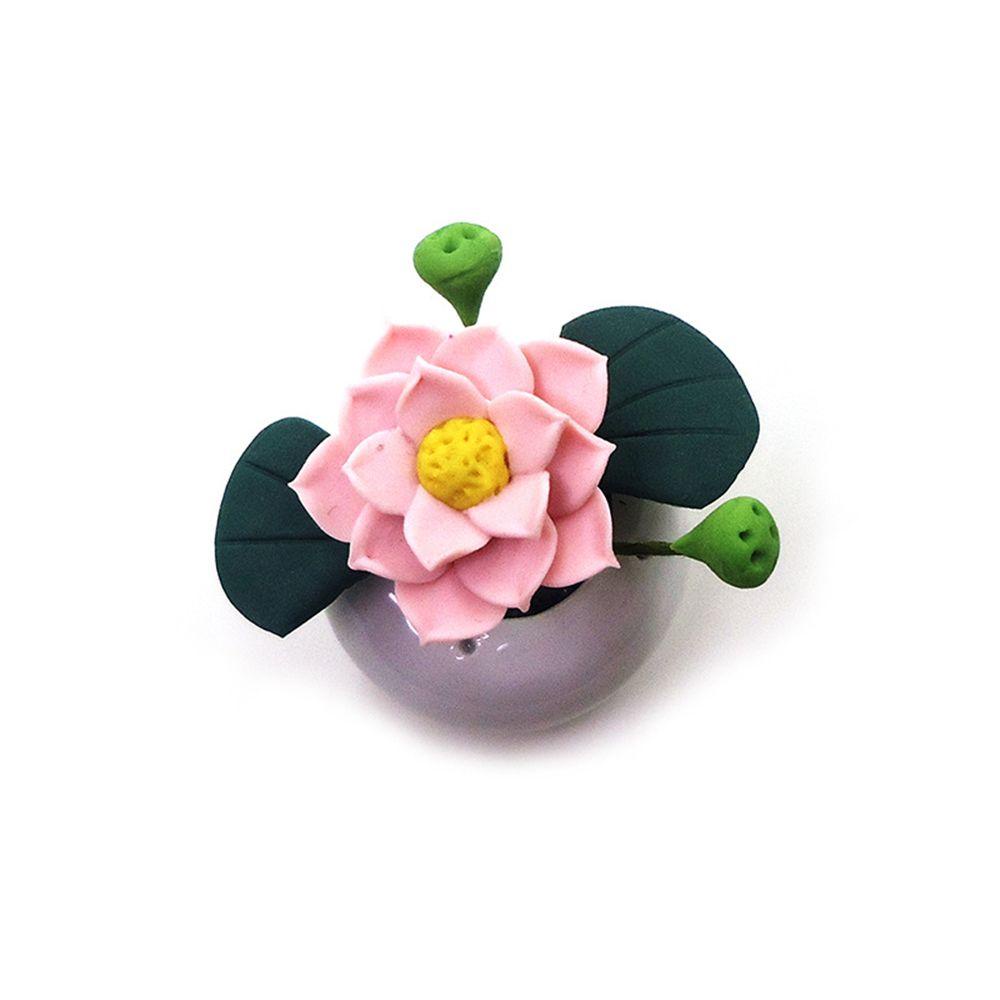 YNATURAL Chậu Kính Mini Đựng Hoa Sen Nhiều Màu Trang Trí Nhà Búp Bê