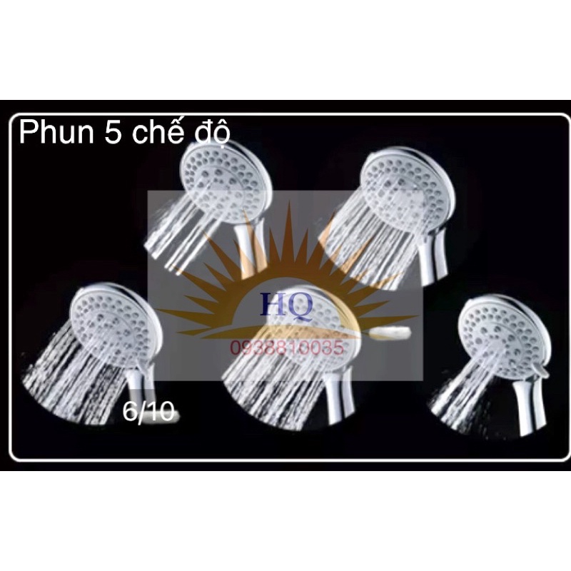 Vòi sen tắm chỉnh phun 3 chế độ - Tay sen kèm ron