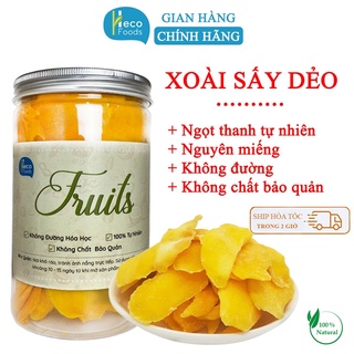 Xoài Sấy Dẻo nguyên miếng dày thịt, chua ngọt tự nhiên không đường by Hecofoods