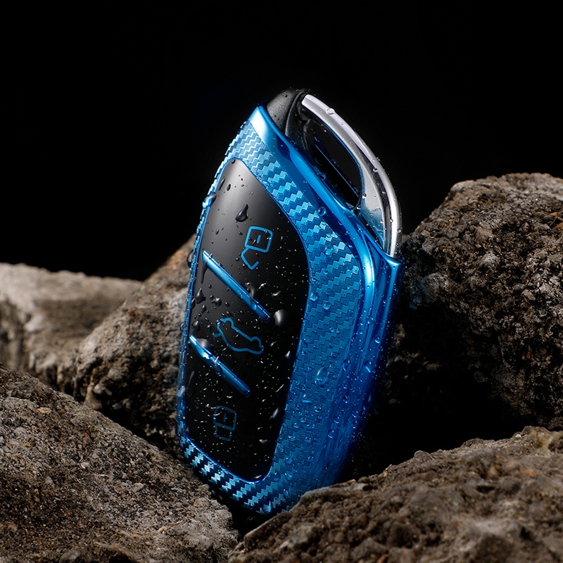 Tpu Ốp Bảo Vệ Chìa Khóa Thông Minh Bằng Sợi Carbon Cao Cấp Cho MG ZS EV MG6 EZS HS EHS 2019 2020 Roewe RX5 I5 I6 RX3 RX8 ERX5