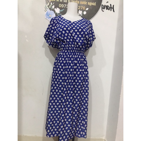 đầm maxi hoạ tiết chấm bi hàng si tuyển