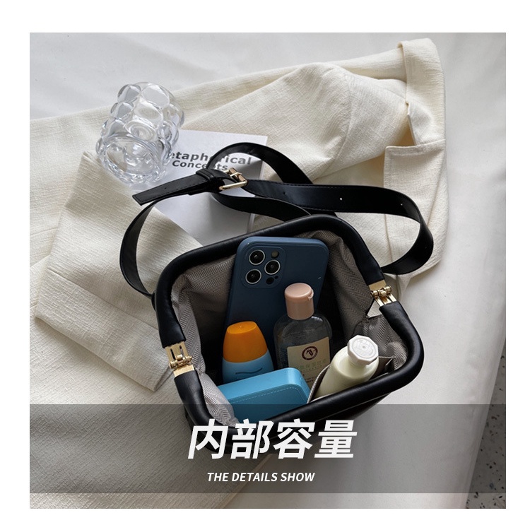 Túi đeo chéo JASMIN NOIR da PU thiết kế đơn giản cho nữ