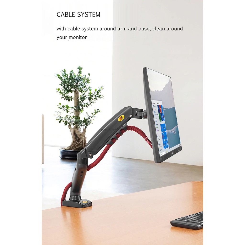 Giá treo màn hình máy tính / giá đỡ màn hình xoay 360 độ NB F80 17 - 30 inch