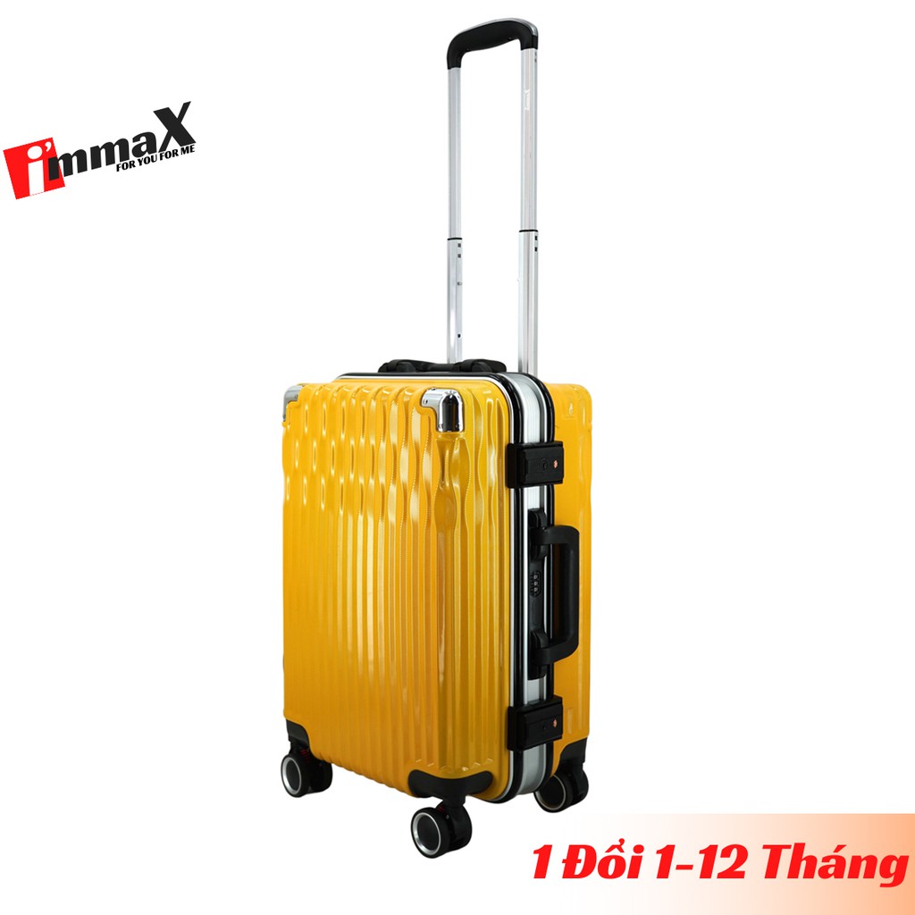 Vali kéo khung nhôm nắp gập size 20inch xách tay lên máy bay immaX A19 bảo hành 3 năm chính hãng, 1 đổi 1 trong 12 tháng