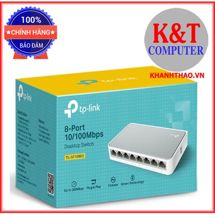 [Mã ELFLASH5 giảm 20K đơn 50K] TP-Link TL-SF1008D - Bộ Chia Tín Hiệu Để Bàn 8 cổng 10/100Mbps - Hàng Chính Hãng