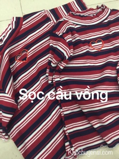 💋CropTop Sọc Cut Out Tim ( Ảnh Thật )