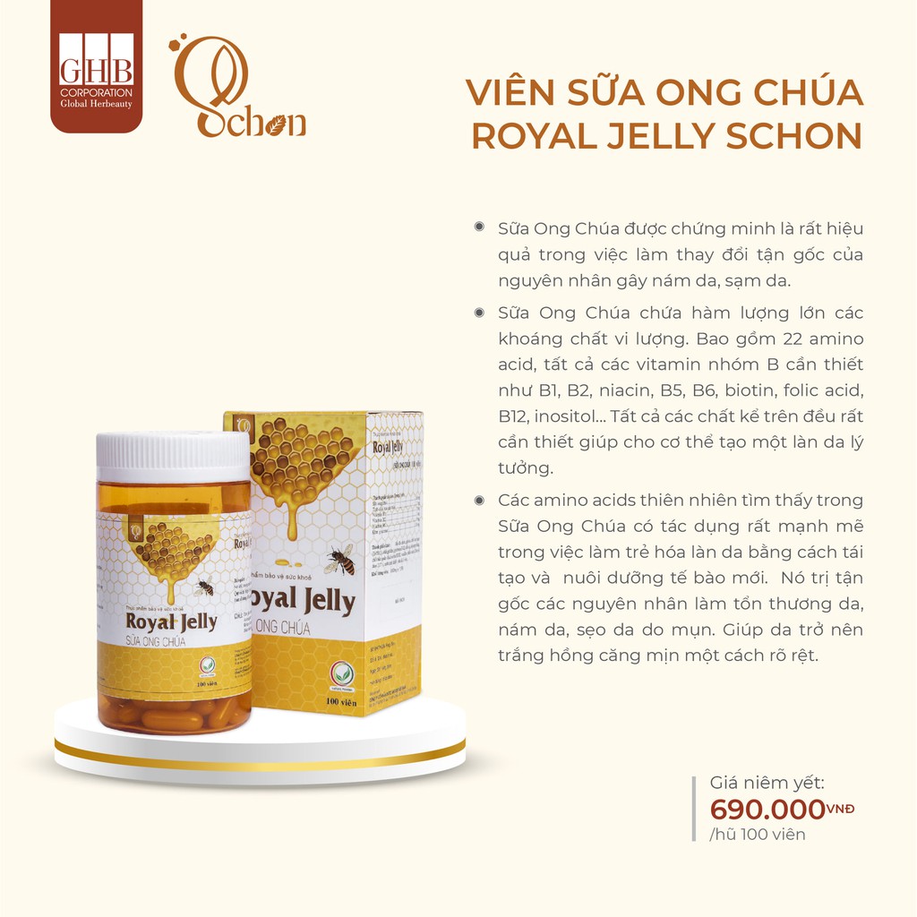 Viên Sữa Ong Chúa Royal Jelly Schon