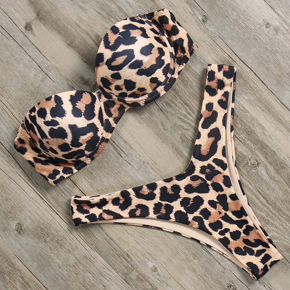 Bộ Bikini Hai Mảnh Không Dây Họa Tiết Da Rắn Gợi Cảm Cho Nữ | BigBuy360 - bigbuy360.vn