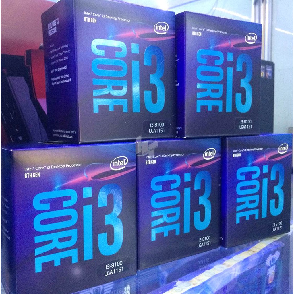 [Mã ELMS05 giảm 5% đơn 300k]CPU Intel Core I3 8100 3.6GHz SK1151 V2 BOX HỖ TRỢ OPTANE