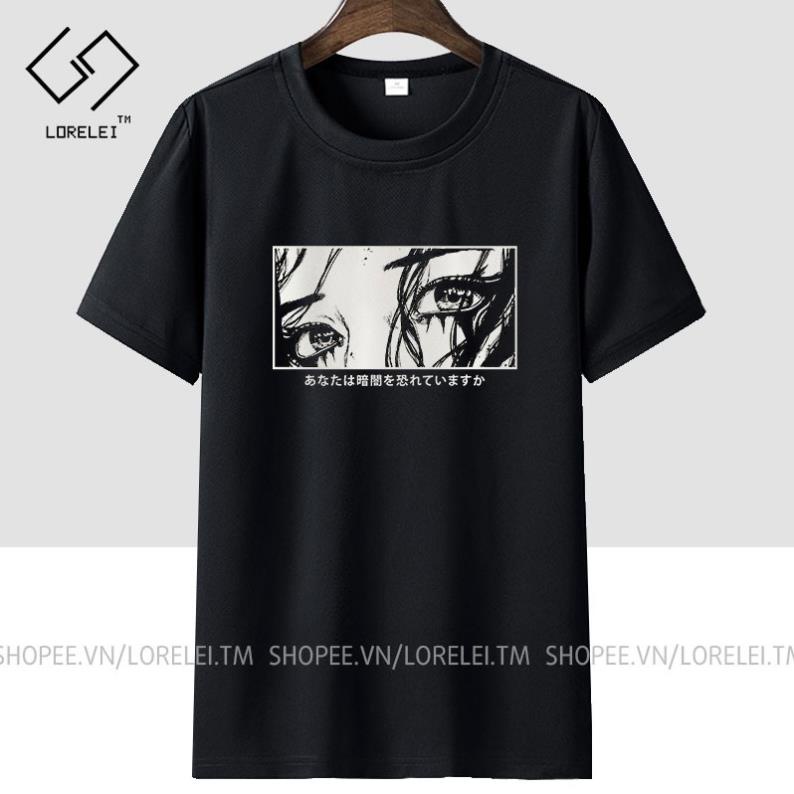 Áo thun Anime Aesthetic Are You Afraid Of The Dark (Black) ngắn tay