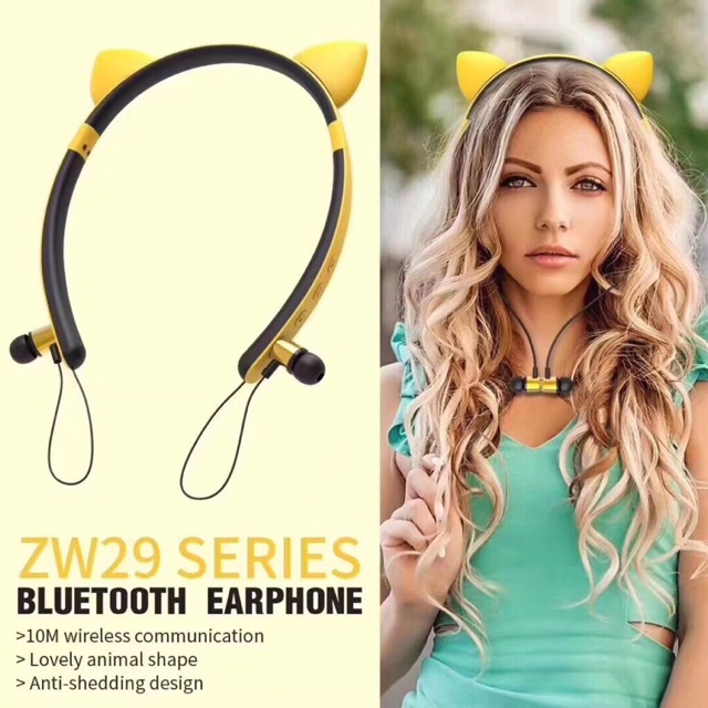 Tai nghe bluetooth cat ear ZW-29