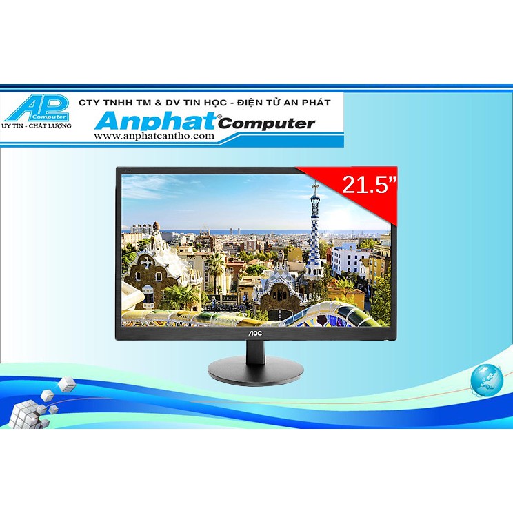 Màn Hình AOC E2270SWDN 21.5inch FullHD 5ms 60Hz TN - Hàng Chính Hãng - Bảo hành 36 tháng