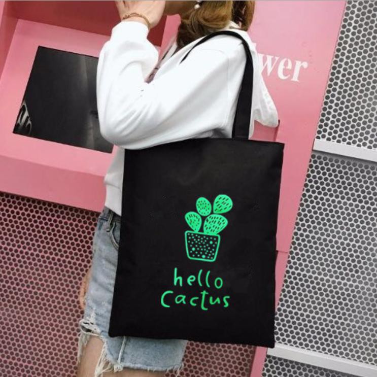 Mitavo Túi Tote Vải Mềm Vừa A4 Có Dây Kéo TOTE-BAG-15