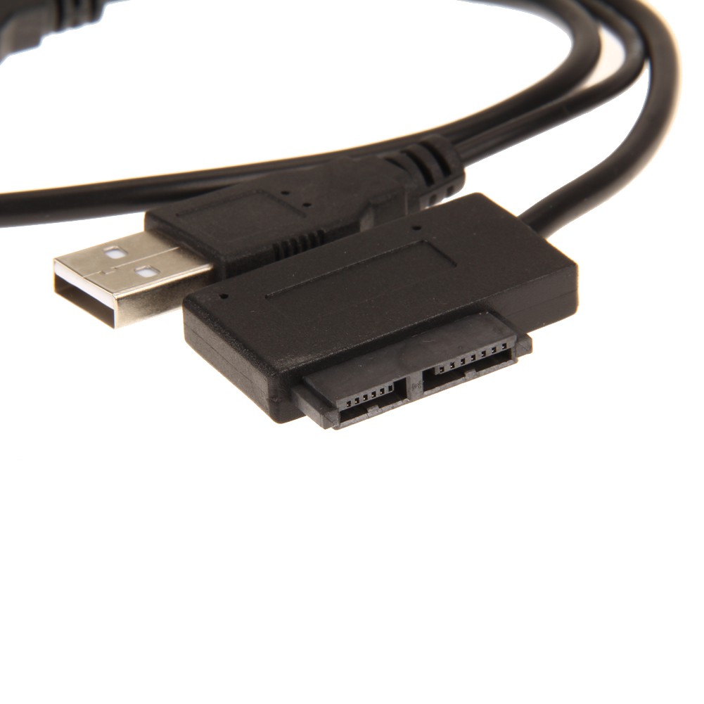 [CARENA] USB 2.0 to 7+6 13Pin Slim for SATA CD/DVD Optical Drive Adapter Cable 