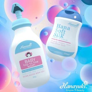 Bộ đôi dung dịch vệ sinh phụ nữ & sữa tắm thảo dược cho bé hanayuki
