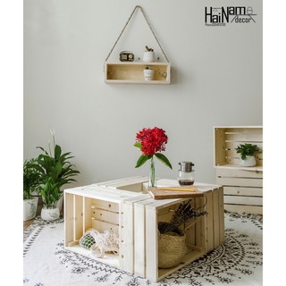 [GIÁ XƯỞNG]Bàn trà gỗ trang trí📌Freeship📌 Hải Nam Decor siêu đẹp nhỏ xinh tiện lợi BBG