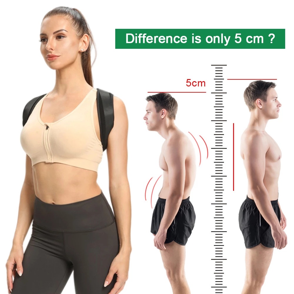 Đai Đeo Lưng Hỗ Trợ Điều Chỉnh Tư Thế Thoải Mái Đơn Giản Cho Nam Nữ