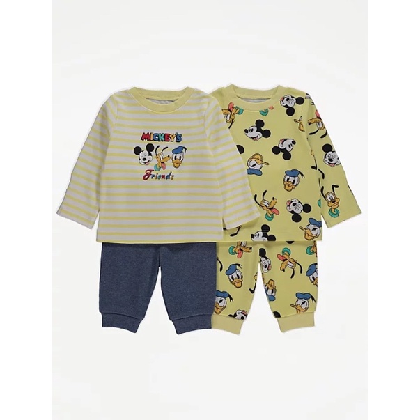 Set 2 bộ Pijama Geo auth cho bé trai bé gái sz 2-3 new