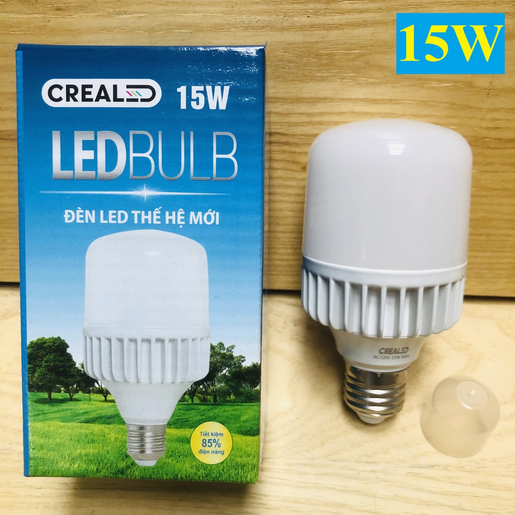 Bóng chống lóa đèn led trụ nhôm đúc 15-50W Chiếu sáng nhà xưởng, gia đình ( Đáp ứng tốt với cường độ sử dụng cao)