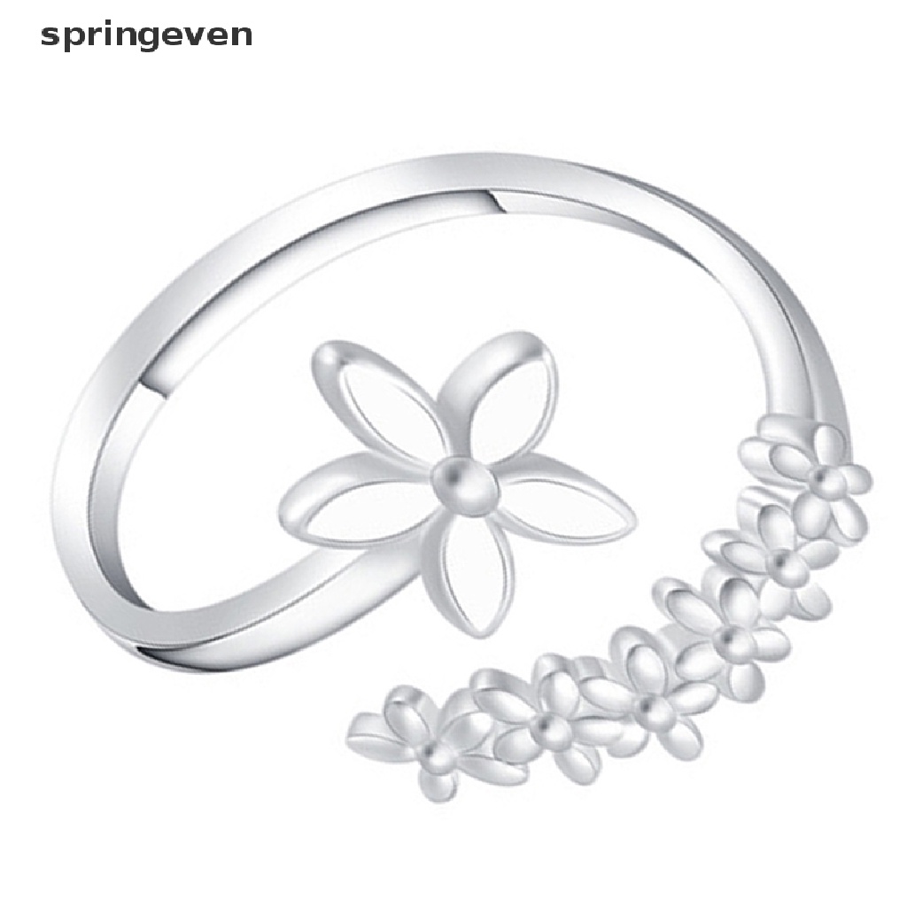 Nhẫn Hở Họa Tiết Hoa Tươi Mới Thời Trang Hàn Quốc Cho Nữ