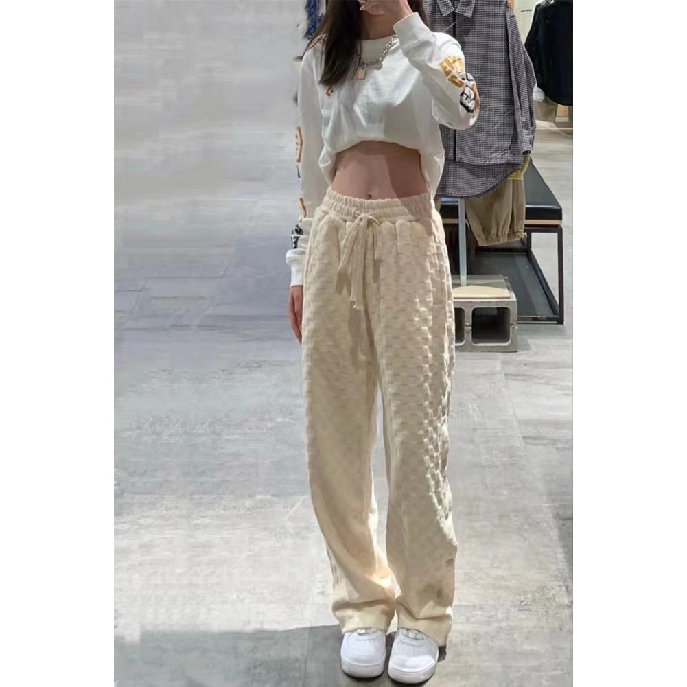 Quần Thể Thao Lưng Cao Dáng Rộng Thiết Kế Mới Kiểu Dáng Đơn Giản Thời Trang