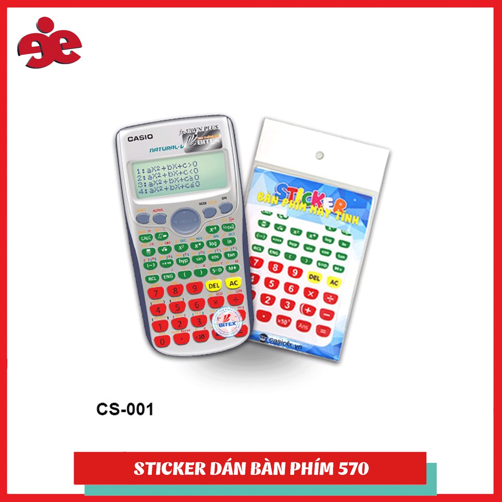 Sticker bàn phím máy tính Casio CS001