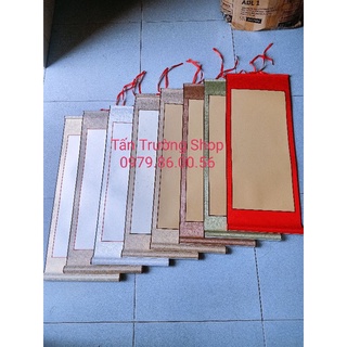 Biểu lụa viết thư pháp kích thước 32*80