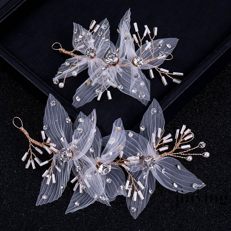 GETNOIVAS Set 2 cài tóc hoa phong cách Hàn Quốc thời trang cho nữ