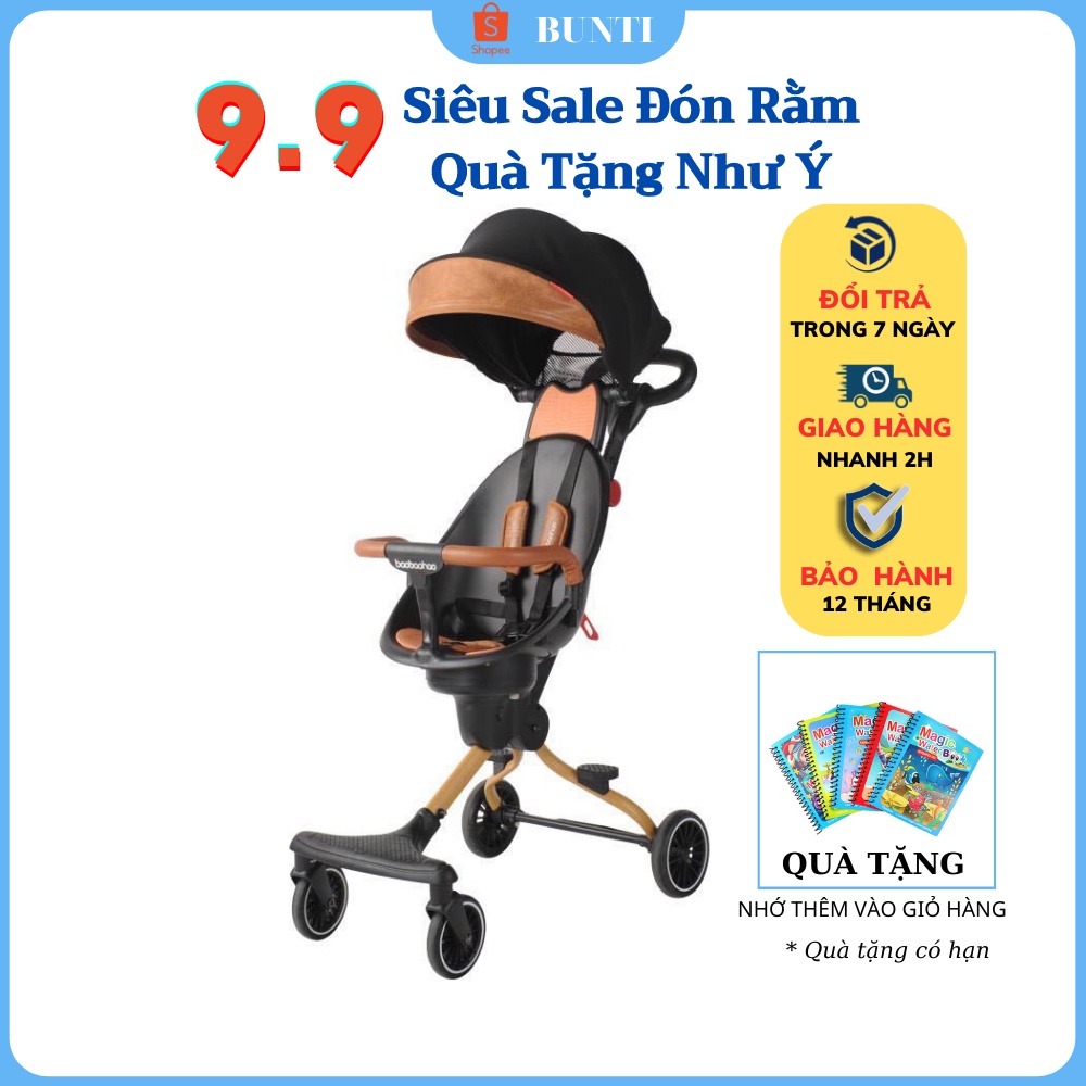 Xe Đẩy Cho Bé Baobaohao 2 chiều Gấp Gọn Du Lịch Chính Hãng V5-B