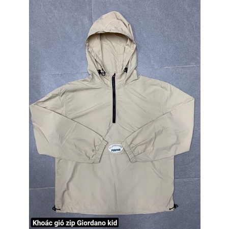 Khoác gió zip Giordano kid
