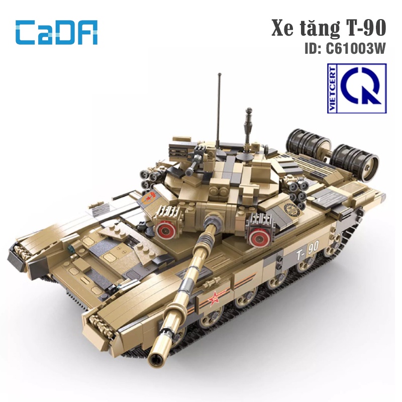 Mô hình lắp ghép xe tank T90-  Lego lắp ghép điều khiển từ xa-Hàng cao cấp. Bảo hành 12 tháng toàn quốc-Cada C61003W