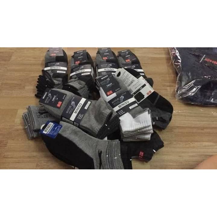 Set 10 tất ( vớ ) Miniso cổ ngắn Nhật Bản