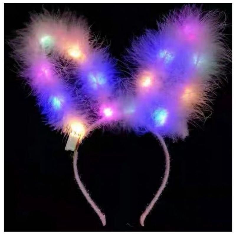 Bờm tai thỏ phát sáng lấp lánh