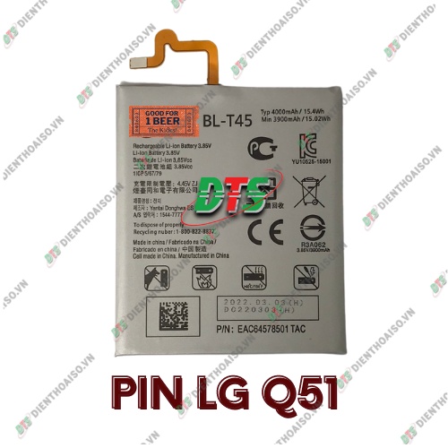 Pin dùng cho lg q51 ( Pin thay cho lg q51 )