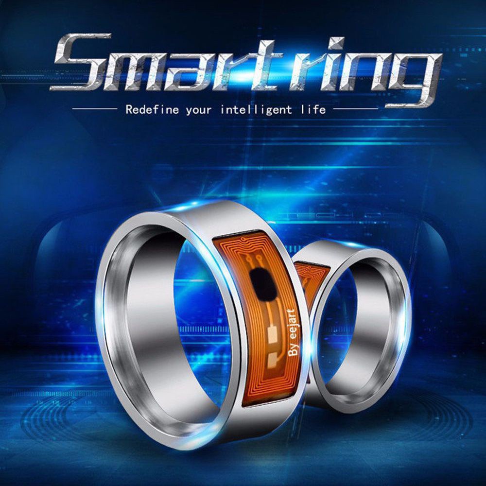 👒OSIER🍂 Intelligent Smart Ring Digital Stainless Steel NFC Android Phone|Fashion Magic Wearable/Multicolor