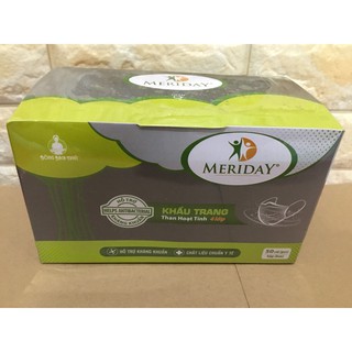 [HOT] HỘP KHẨU TRANG Y TẾ CAO CẤP THAN HOẠT TÍNH BẠCH TUYẾT MERIDAY