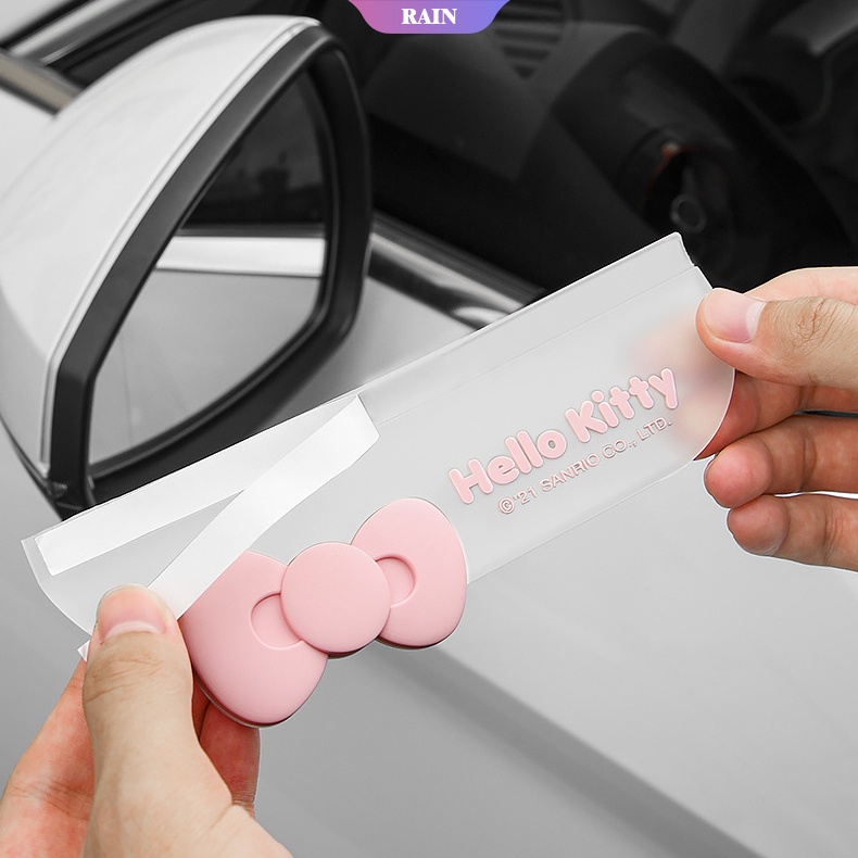 Tấm Bọc Che Mưa Họa Tiết Hoạt Hình Hello Kitty Thông Dụng Cho Kính Chiếu Hậu Xe Hơi