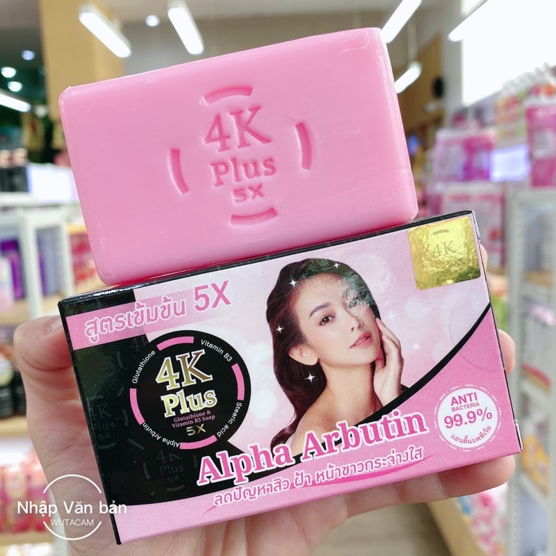 01 Xà Phòng 4K Plus 5x Dùng Cho Mặt 100gr Thái Lan Chính Hãng