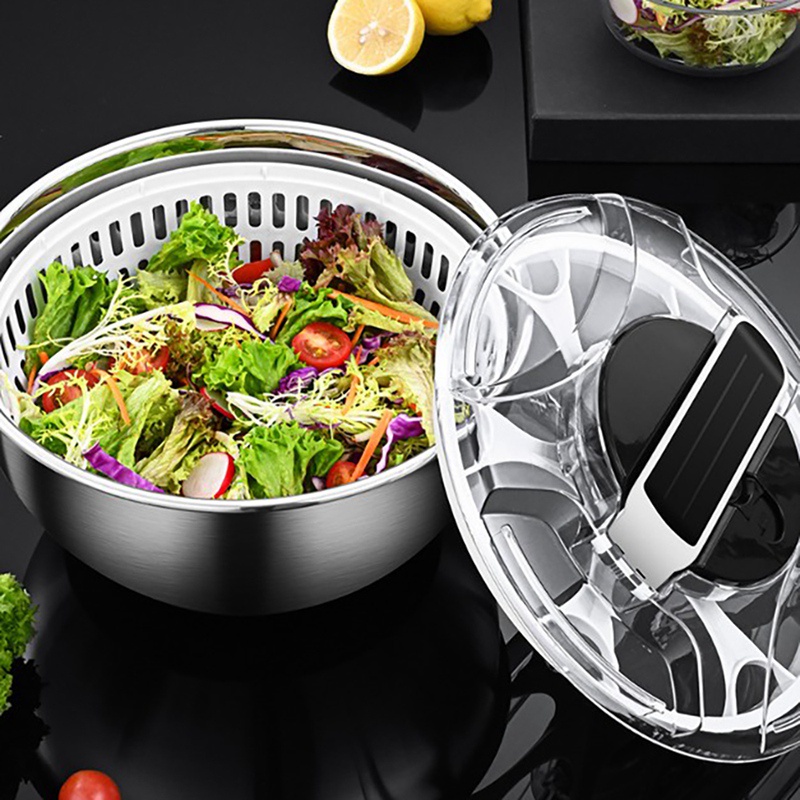 Máy Quay Làm Khô Rau Củ Quả Tiện Dụng Cho Nhà Bếp