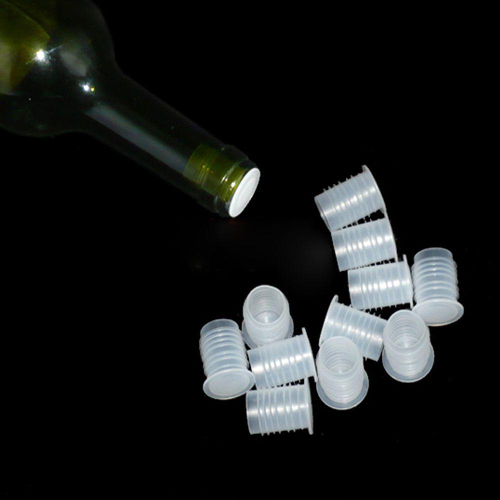 Bộ 10 Nút Nhựa Trong Suốt Đậy Chai Bia / Rượu