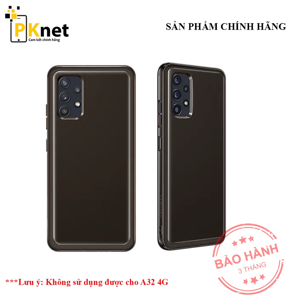 Ốp lưng Samsung A32 5G Chính hãng, Soft Clear Cover bảo vệ máy toàn diện.