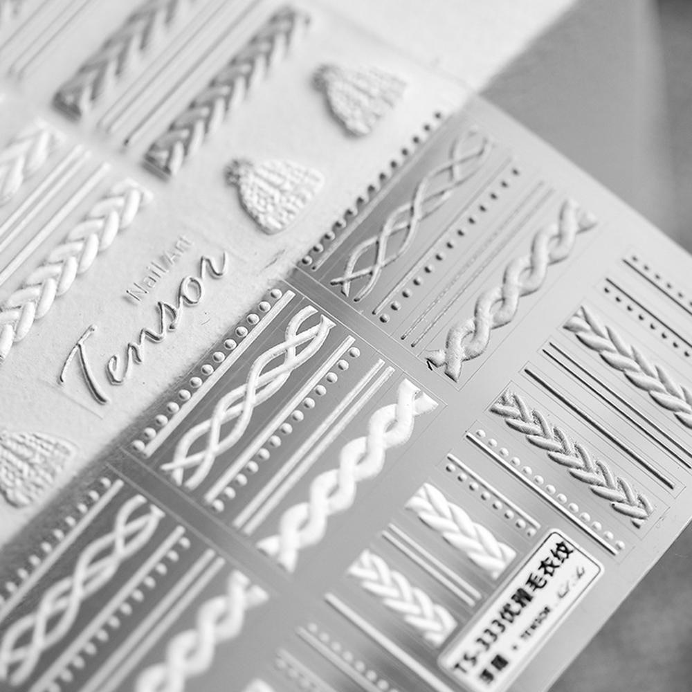 Đề Can Họa Tiết Lông Vũ Màu Trắng Dùng Để Trang Trí Móng Nghệ Thuật DIY