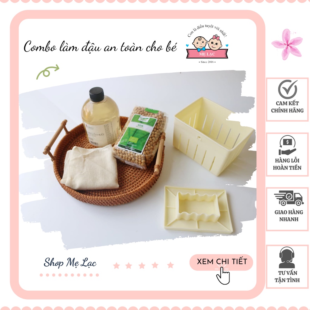 COMBO LÀM ĐẬU PHỤ TẠI NHÀ CHO BÉ, an toàn tiện lợi và chuyên dụng.