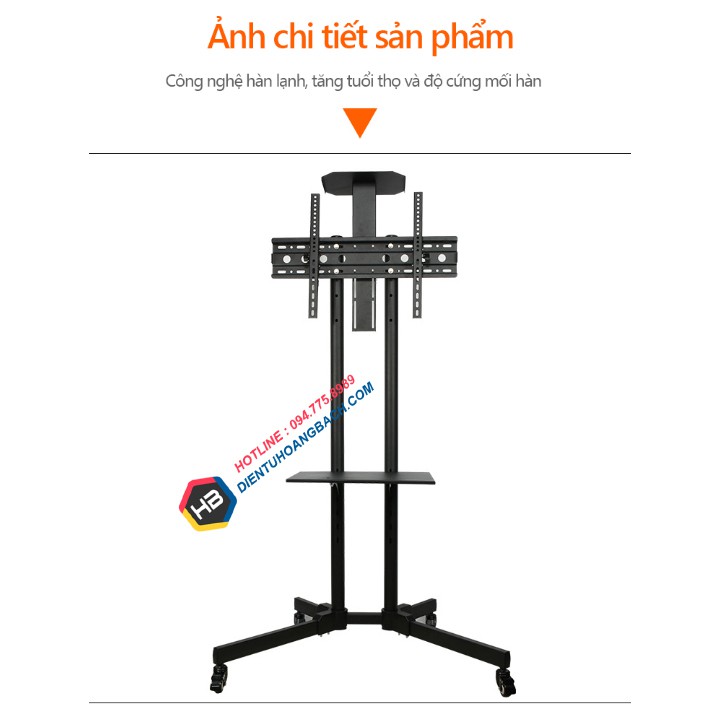 Giá Treo Tivi Di Động ErgoTek E1500 32 - 55 Inch - Giá Treo Tivi Có Bánh Xe Dành Cho Hội Nghị
