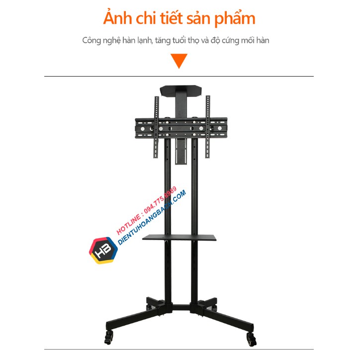 [Thiết Kế Mới] Giá Treo Tivi Di Động Nhập Khẩu 32-55 Inch - Giá Treo Tivi Dành Cho Hội Nghị Trực Tuyến