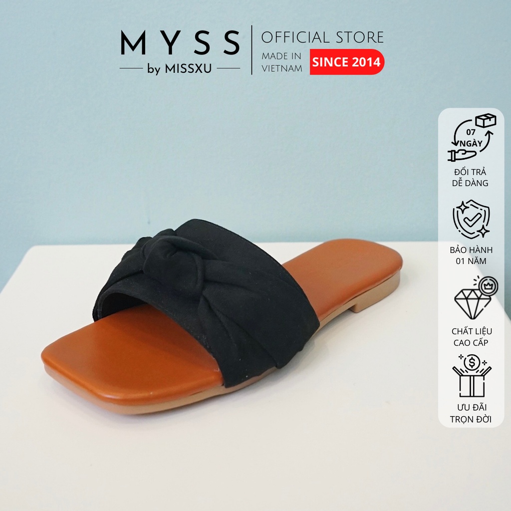 Dép nữ bệt bản ngang phối nơ thời trang MYSS - DE66
