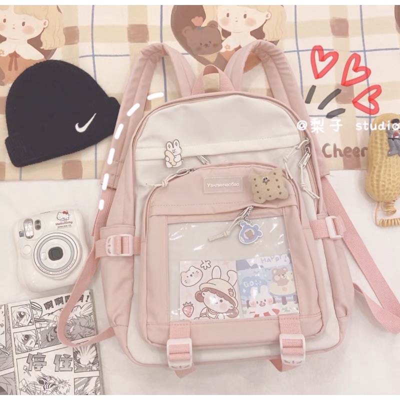 Balo Yaho dày dặn nhiều ngăn phong cách Nhật Bản Hiyoshop