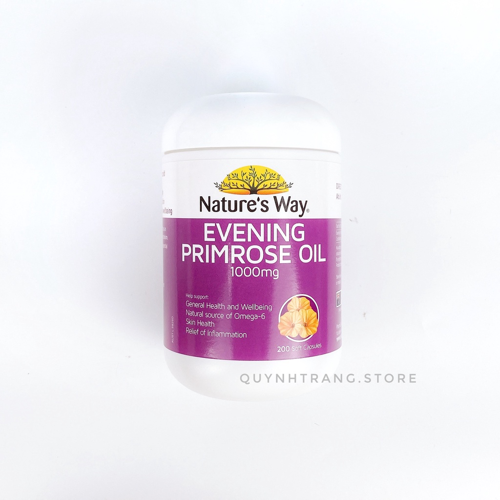 Viên uống tinh chất hoa anh thảo Nature’s Way Evening Primrose Oil 1000mg 200 viên