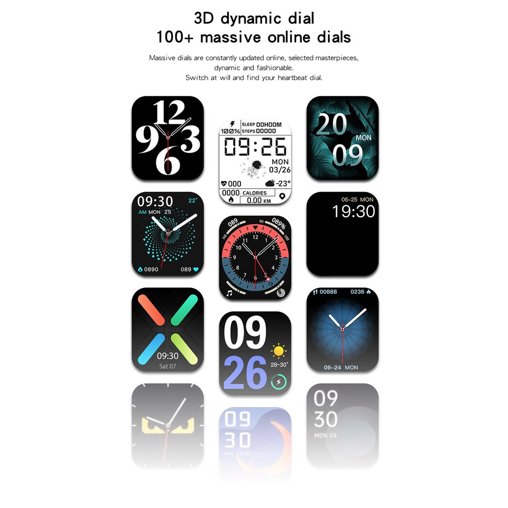 Đồng hồ thông minh HW33 / 1.75 inch full màn hình đồng hồ thông minh đa chức năng / Màn hình sức khỏe kết nối Bluetooth chống nước